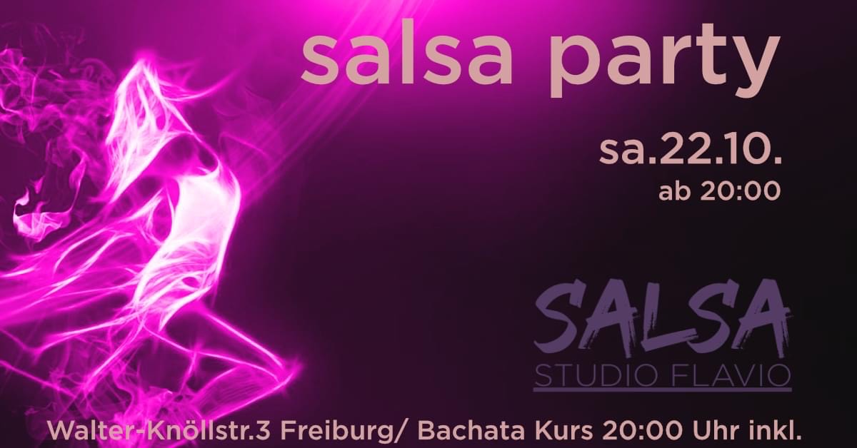 You are currently viewing Salsa & Bachata Party im Salsa Studio Freiburg